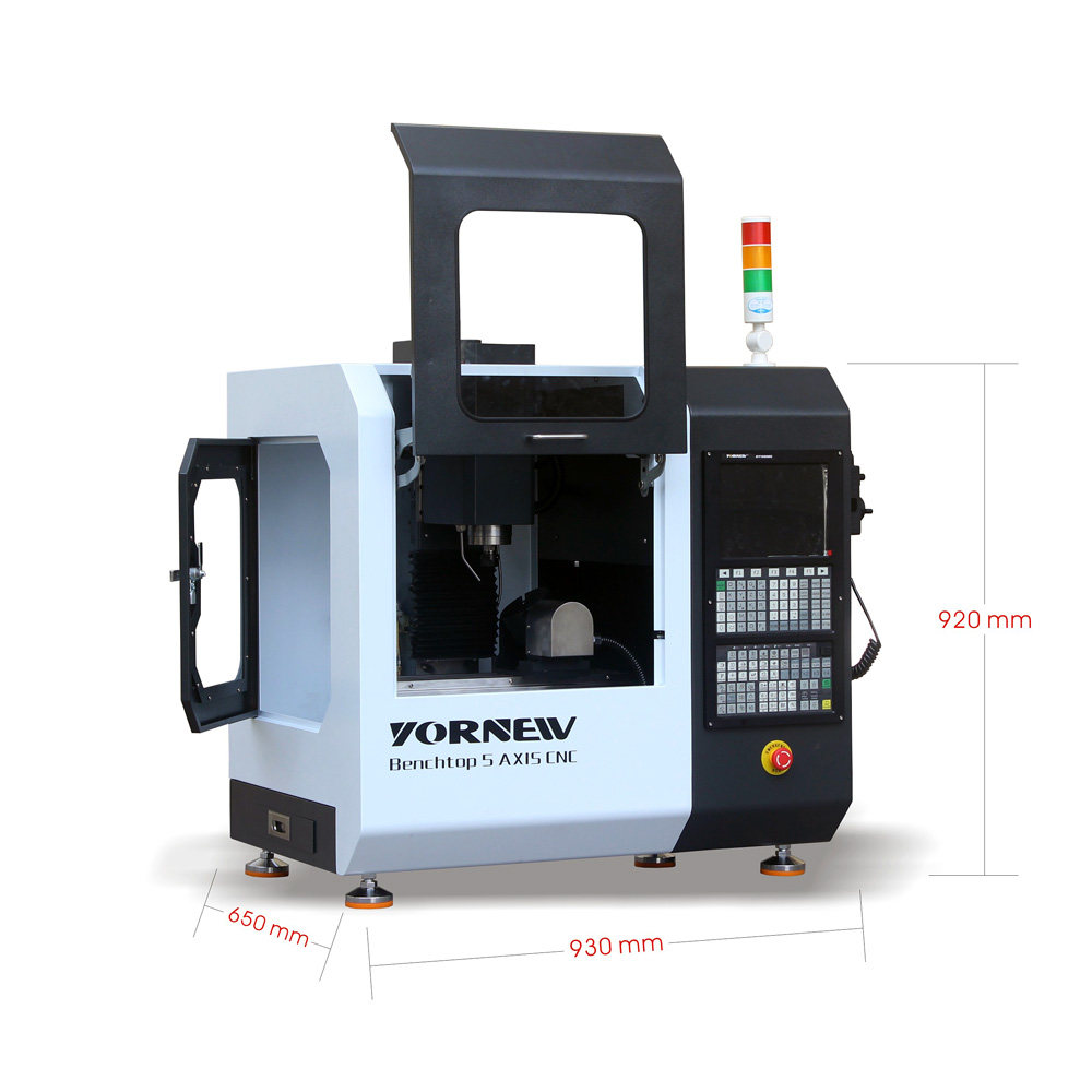 桌面式緊湊型五軸加工中心